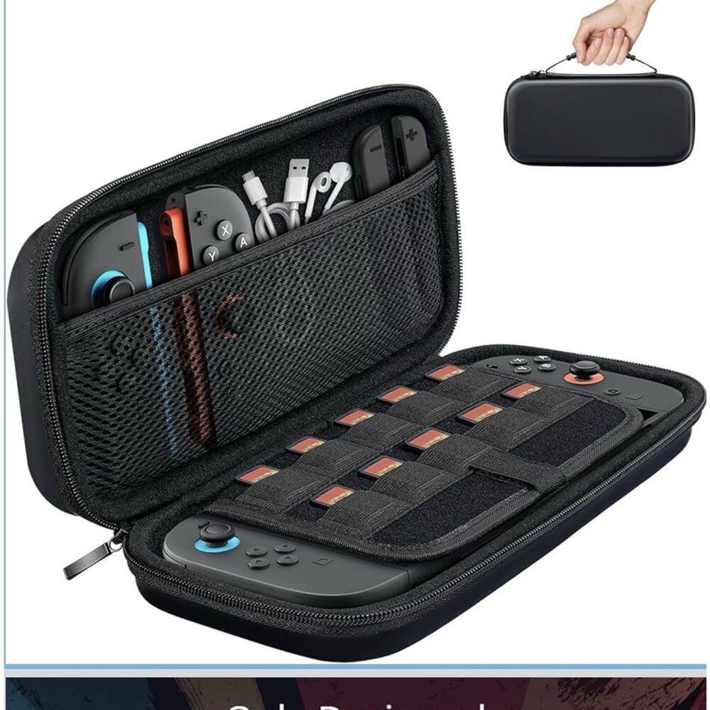 TUCANA Carry Case for Nintendo Switch 2 (2025) Hard Pouch with 24 Game Pockets